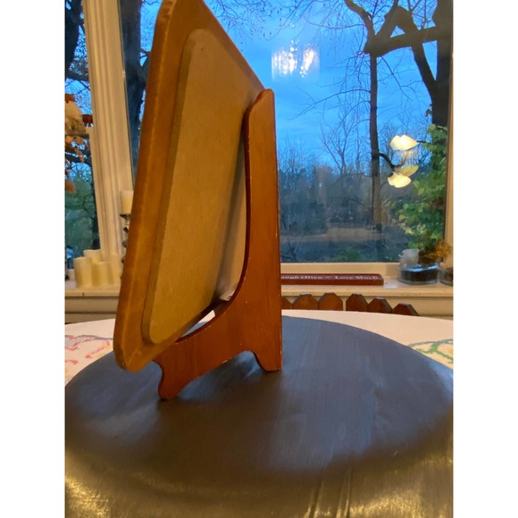 Vintage, Christmas / Holiday Trivet / Hot Pad with Candle / Poinsettia Design. - Picture 8 of 14